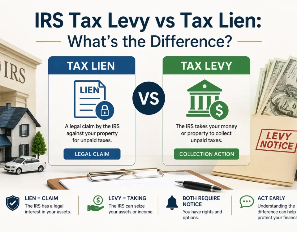 IRS Tax Levy vs Tax Lien