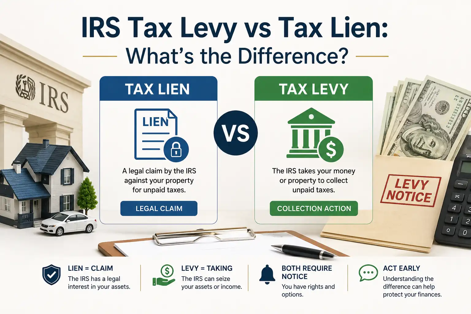 IRS Tax Levy vs Tax Lien
