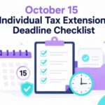 October 15 Individual Tax Extension Deadline